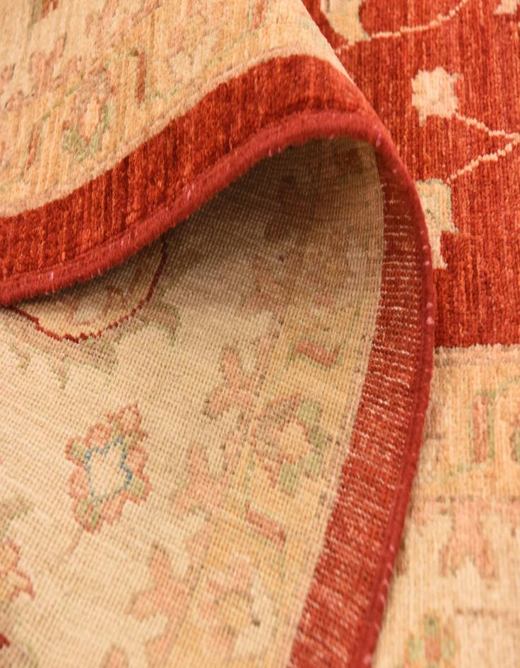 Detail image of  8' 10 x 12' 5  Hand Knotted Peshawar Ziegler Rug