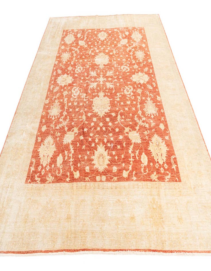 Detail image of  8' 5 x 10'  Hand Knotted Peshawar Ziegler Oriental Rug