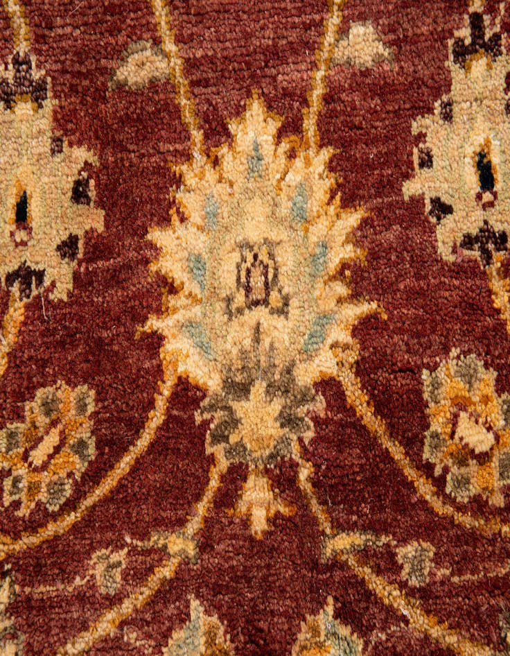 Detail image of  5' 2 x 7' 9  Hand Knotted Peshawar Ziegler Rug