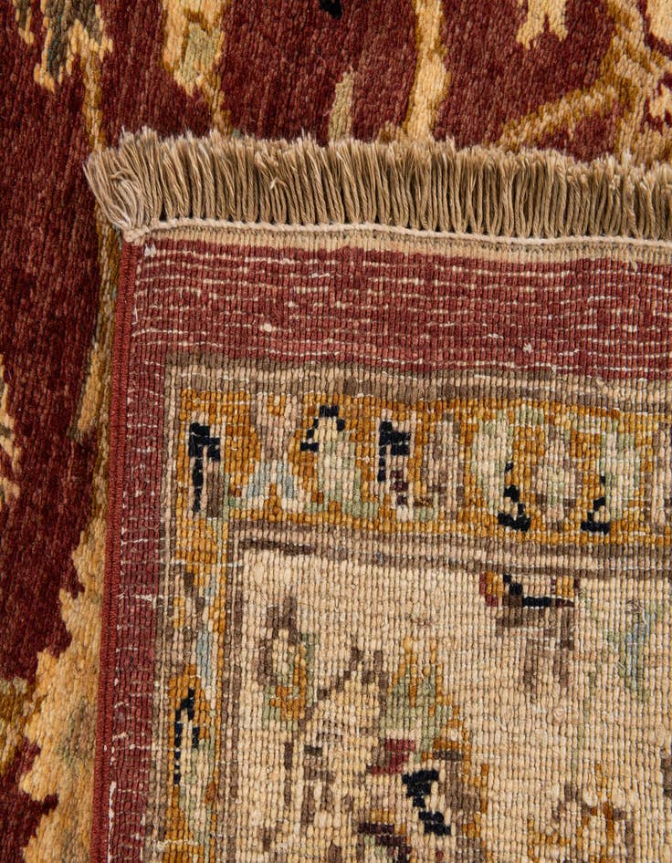 Detail image of  5' 2 x 7' 9  Hand Knotted Peshawar Ziegler Rug