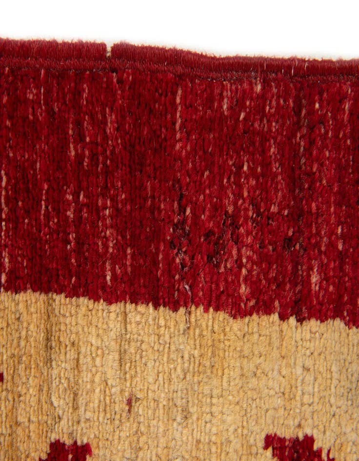 Detail image of  5' 4 x 8'  Hand Knotted Peshawar Ziegler Rug