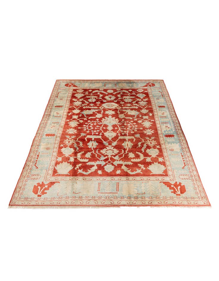 Detail image of  8' 11 x 11' 8  Hand Knotted Peshawar Ziegler Rug