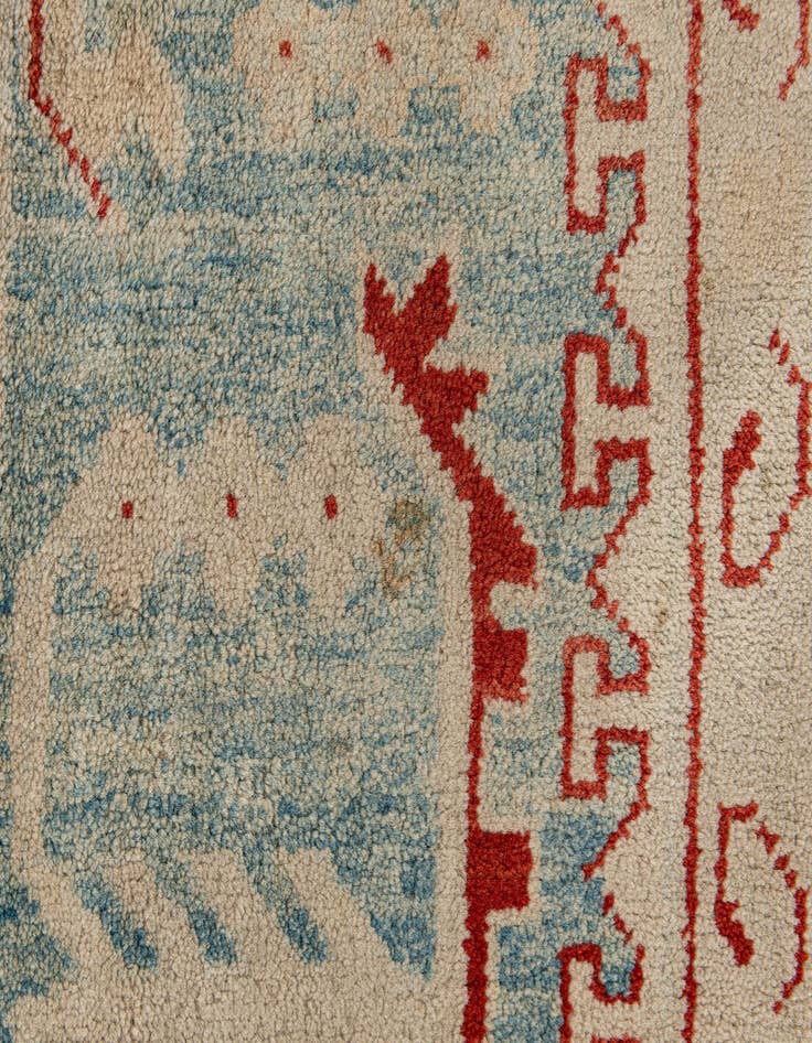 Detail image of  8' 11 x 11' 8  Hand Knotted Peshawar Ziegler Rug
