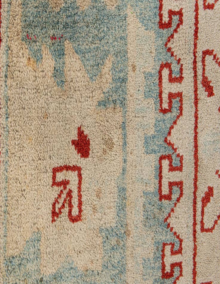 Detail image of  8' 11 x 11' 8  Hand Knotted Peshawar Ziegler Rug