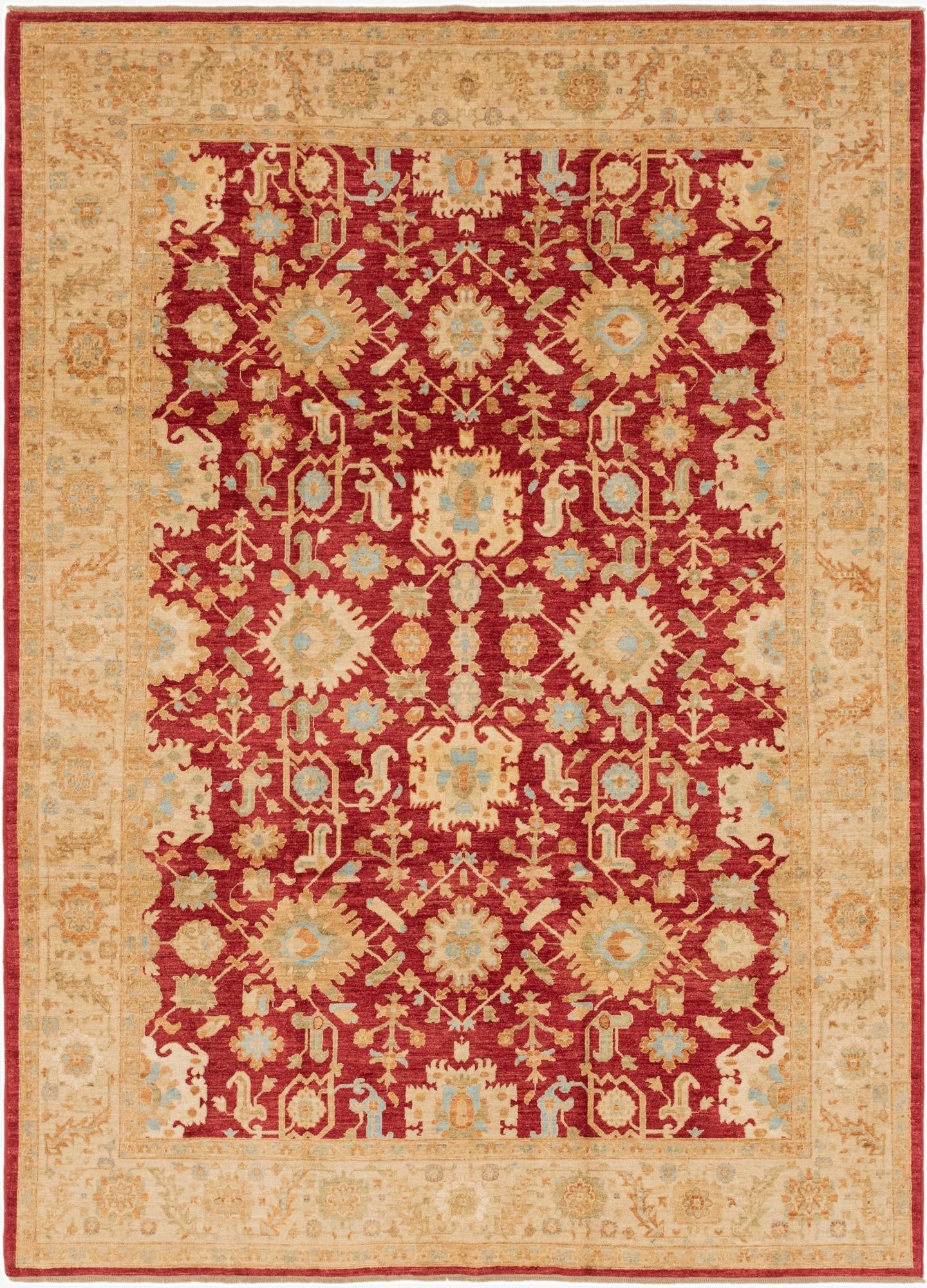 8' 4 x 11' 3  Hand Knotted Peshawar Ziegler Rug