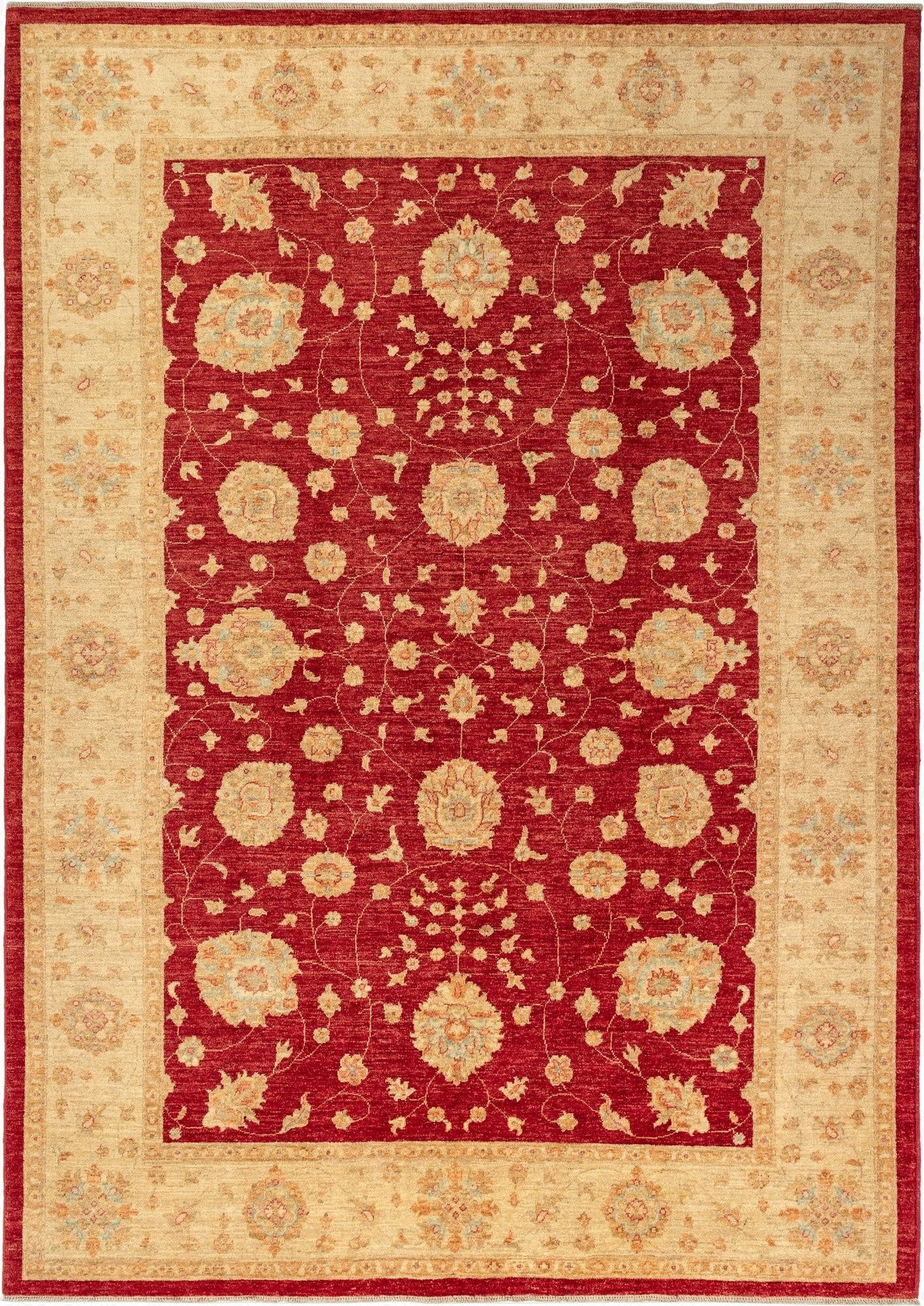  6' 8 x 9' 6 Peshawar Ziegler Wool Rug