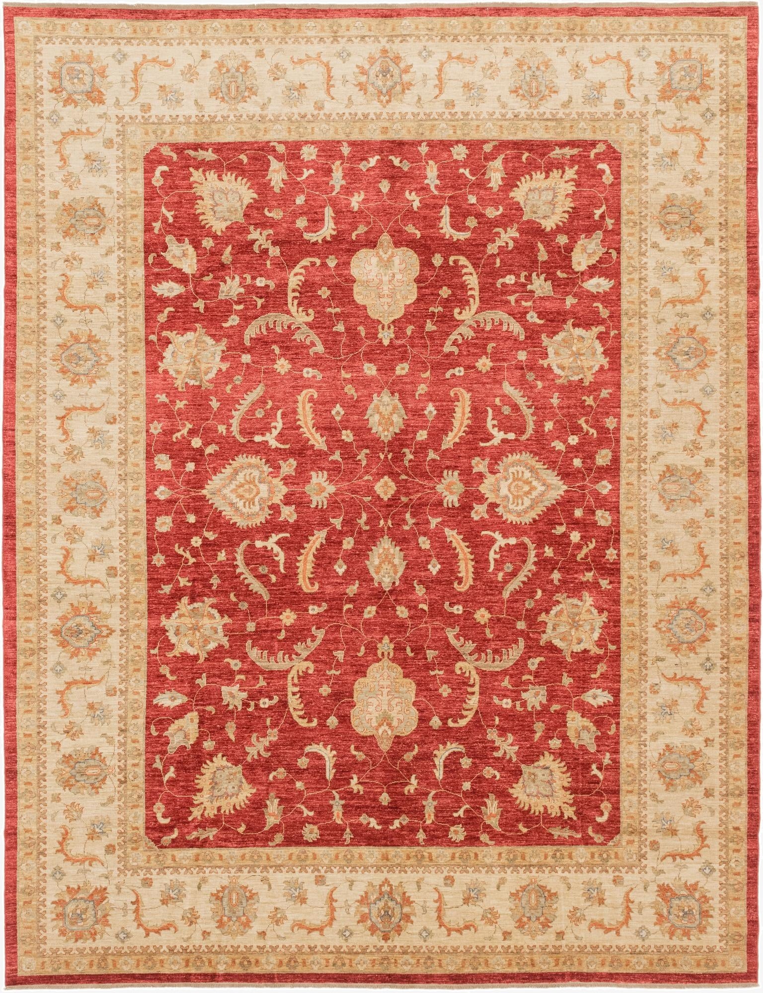  10' x 12' 11  Hand Knotted Peshawar Ziegler Rug