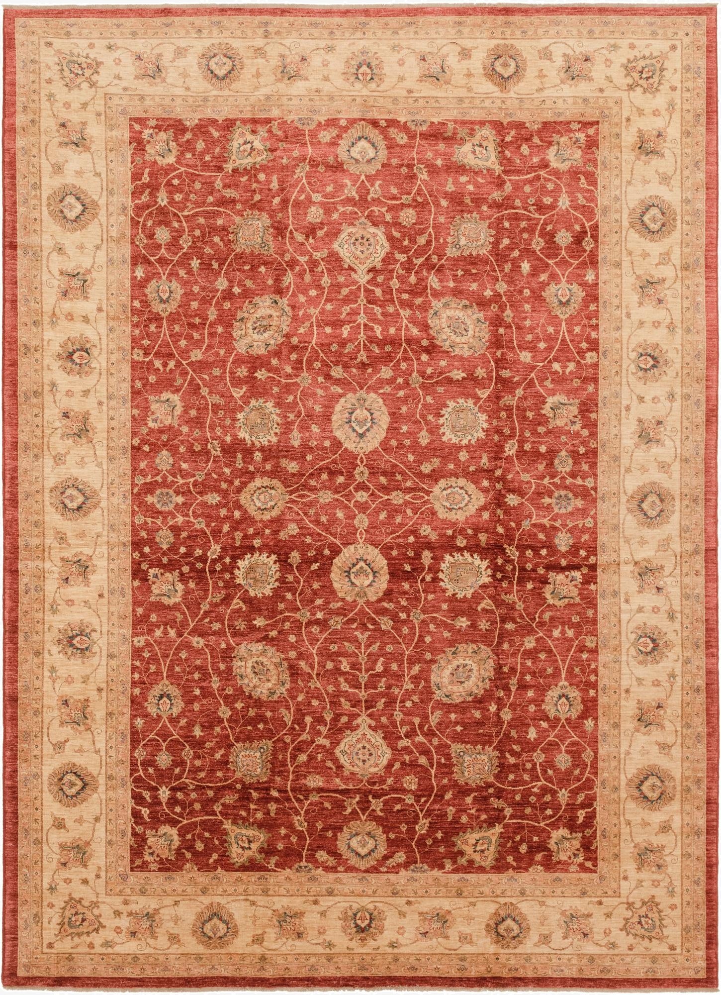  11' 5 x 16'  Hand Knotted Peshawar Ziegler Rug