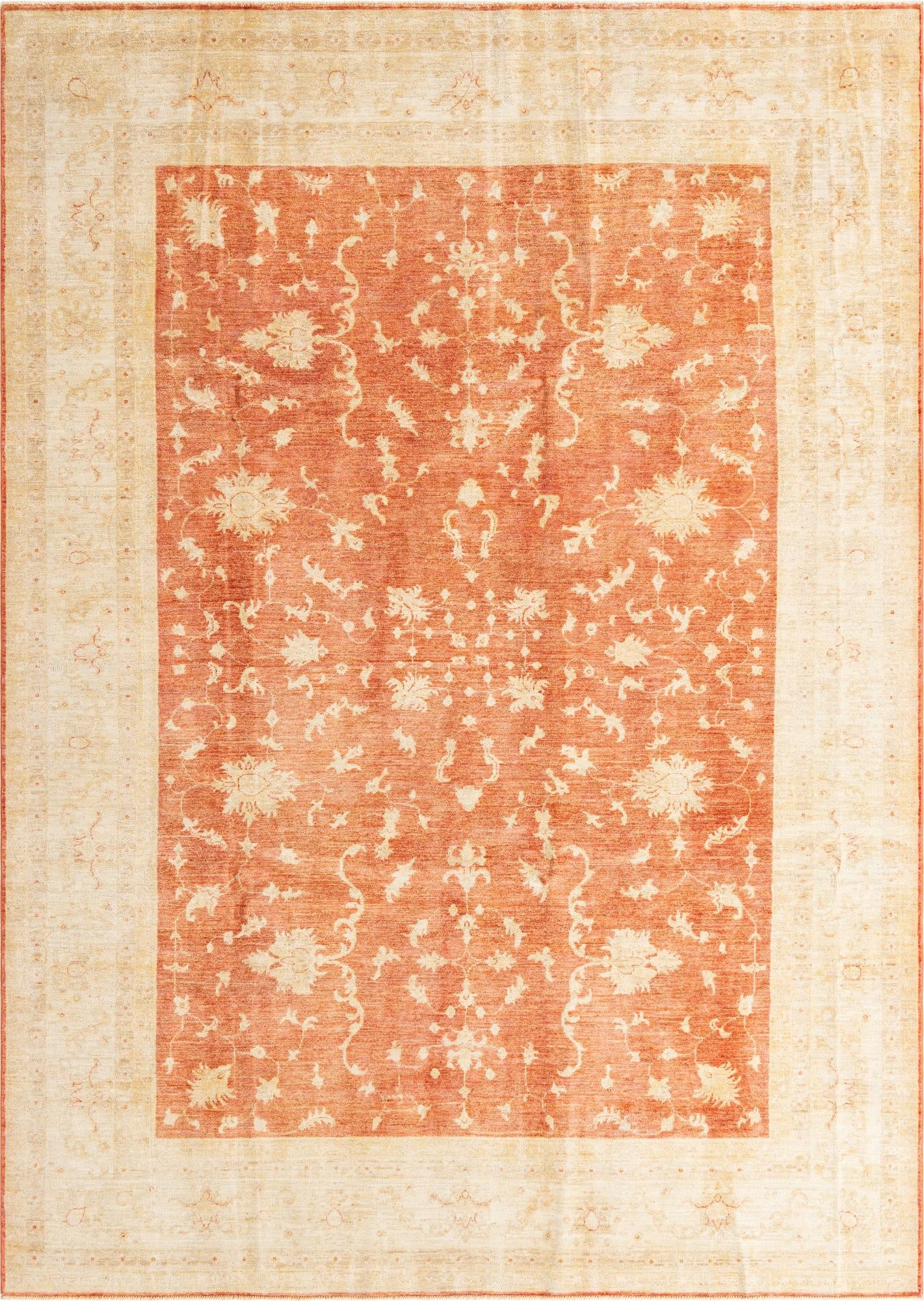  8' x 11' 2  Hand Knotted Peshawar Ziegler Oriental Rug