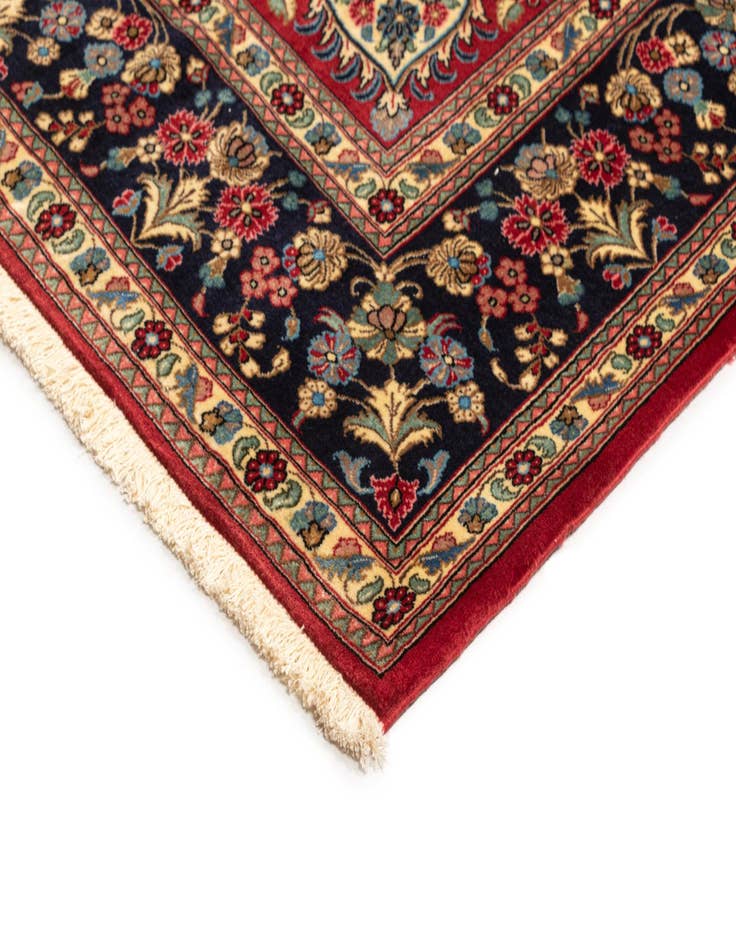 Detail image of  6' 8 x 9' 11  Hand Knotted Qom Persian Rug