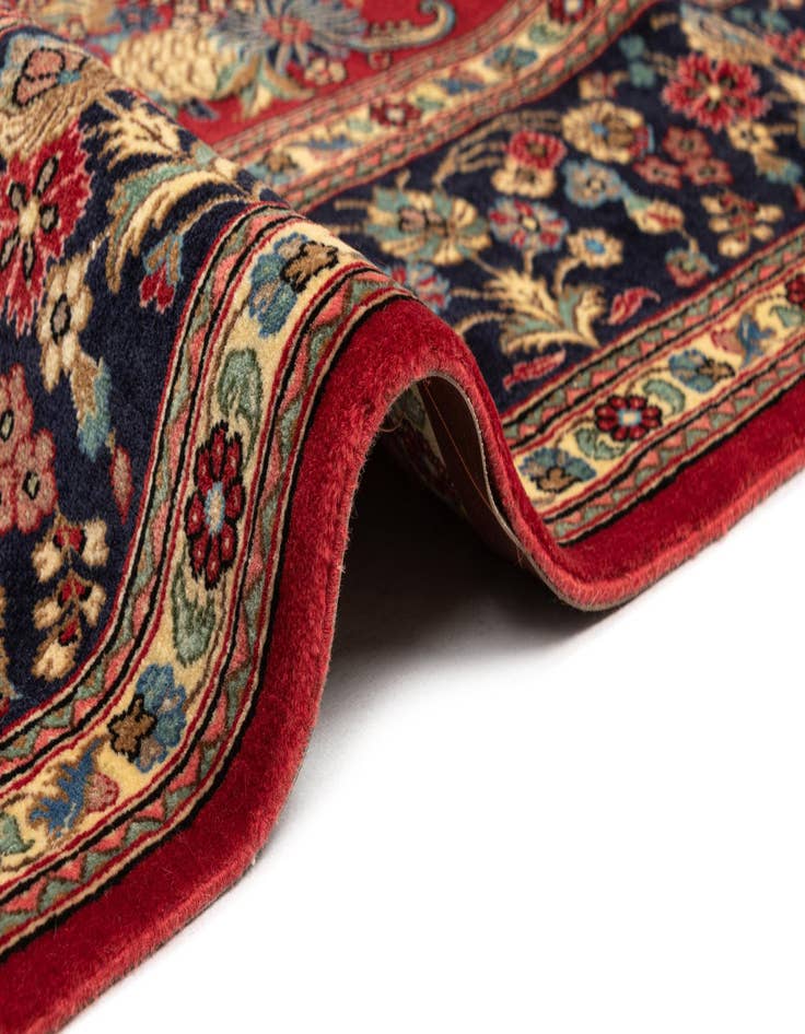 Detail image of  6' 8 x 9' 11  Hand Knotted Qom Persian Rug