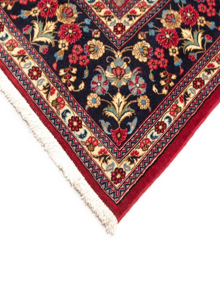 Detail image of  6' 9 x 9' 8  Hand Knotted Qom Persian Rug