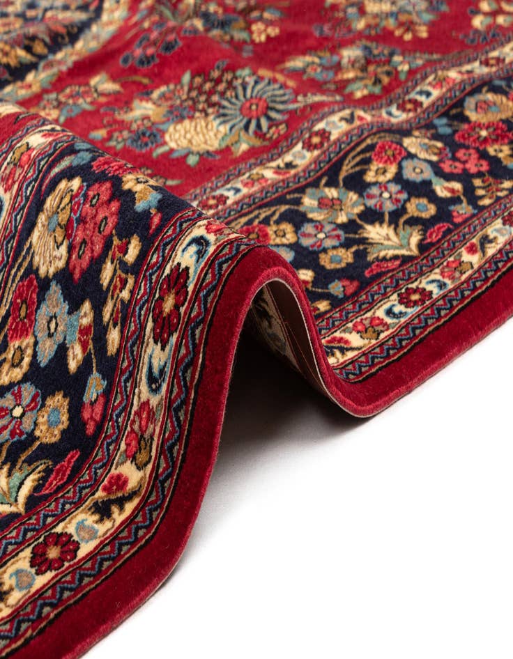 Detail image of  6' 9 x 9' 8  Hand Knotted Qom Persian Rug