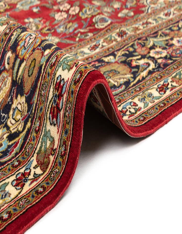 Detail image of  6' 7 x 10' 3  Hand Knotted Qom Persian Rug