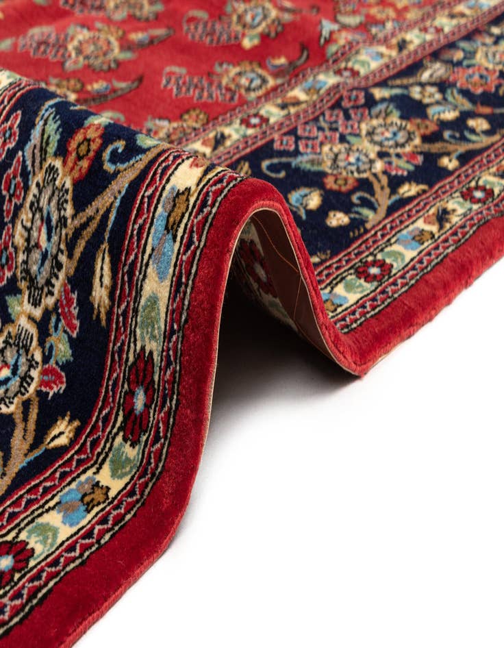 Detail image of  6' 8 x 9' 7  Hand Knotted Qom Persian Rug