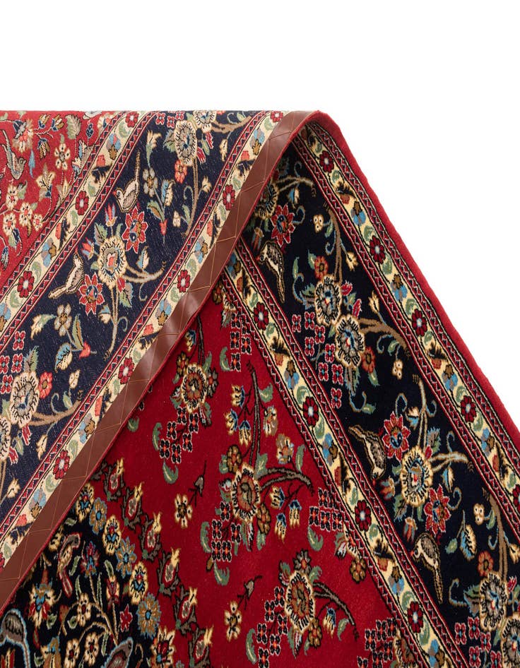 Detail image of  6' 8 x 9' 7  Hand Knotted Qom Persian Rug