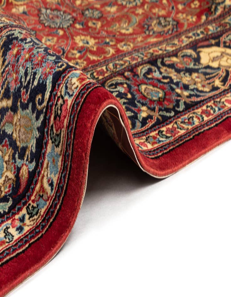 Detail image of  6' 7 x 9' 9  Hand Knotted Qom Persian Rug