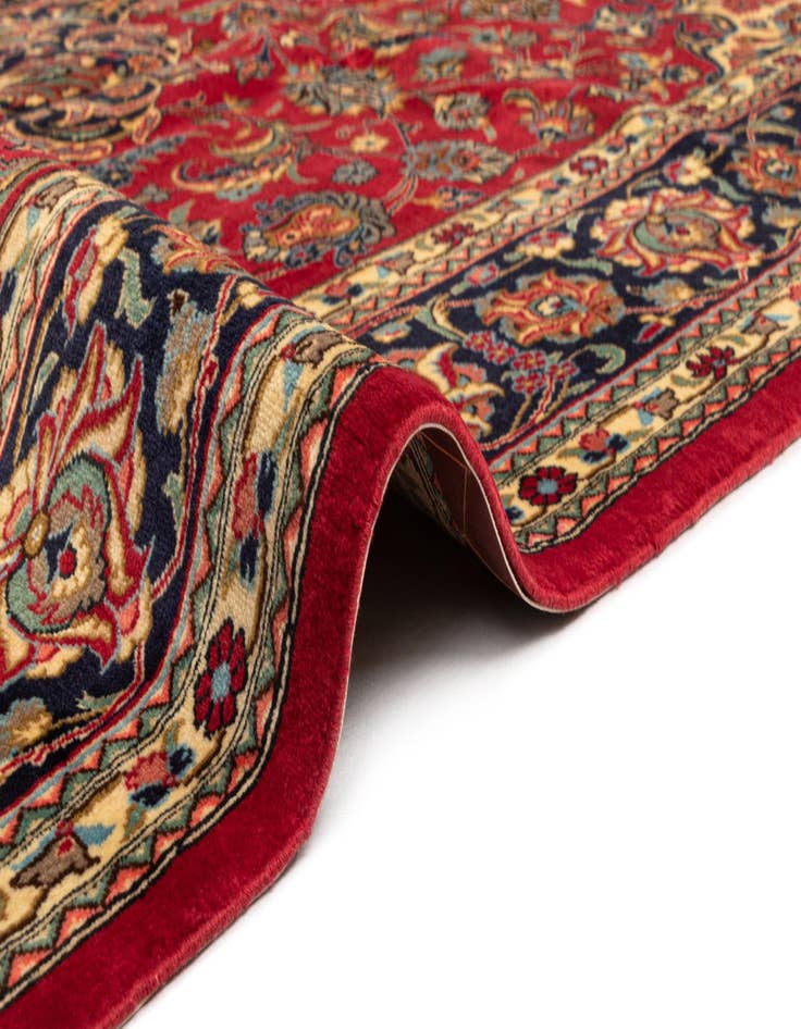 Detail image of  6' 6 x 9' 7  Hand Knotted Qom Persian Rug