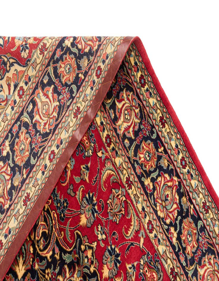 Detail image of  6' 6 x 9' 7  Hand Knotted Qom Persian Rug