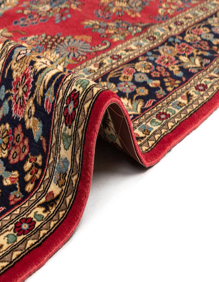 Detail image of  6' 6 x 10' 1  Hand Knotted Qom Persian Rug