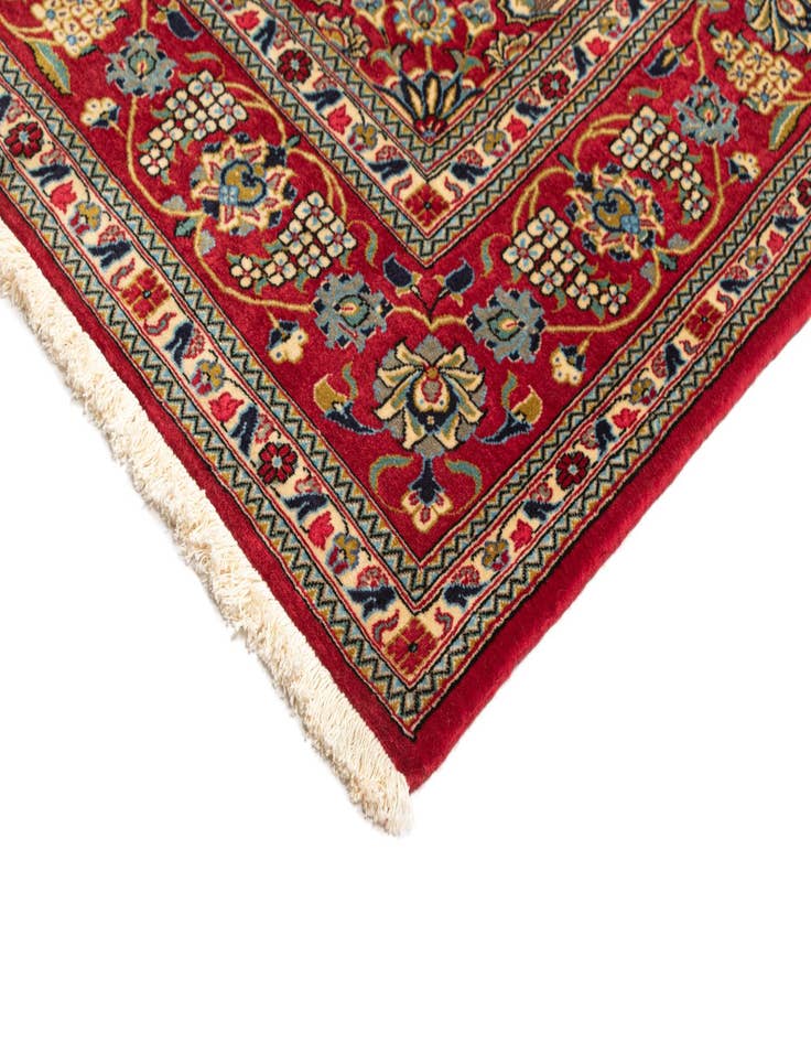 Detail image of  6' 9 x 10'  Hand Knotted Qom Persian Rug