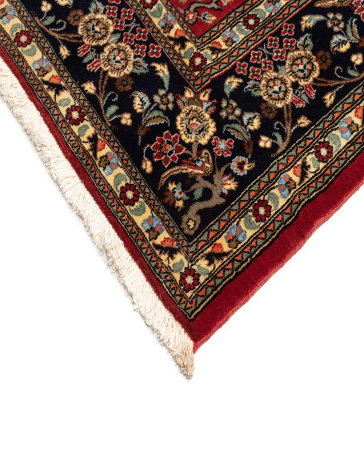 Detail image of  6' 8 x 9' 9  Hand Knotted Qom Persian Rug