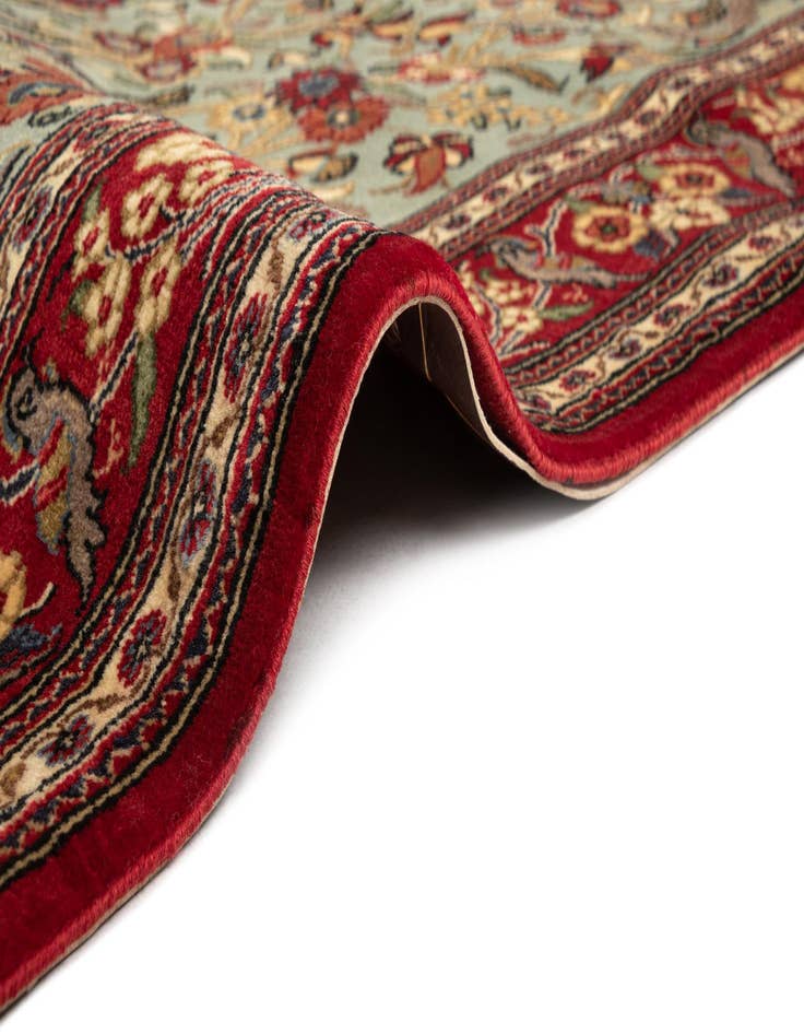 Detail image of  3' 5 x 5' 4  Hand Knotted Qom Persian Rug