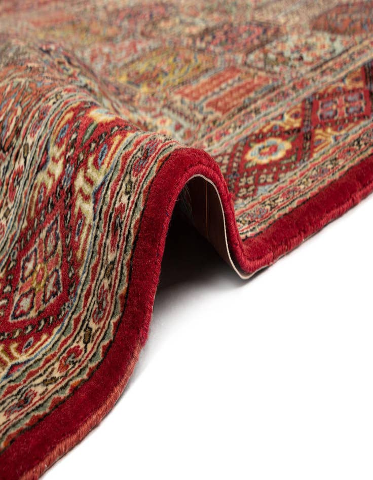 Detail image of  3' 6 x 4' 9  Hand Knotted Qom Persian Rug