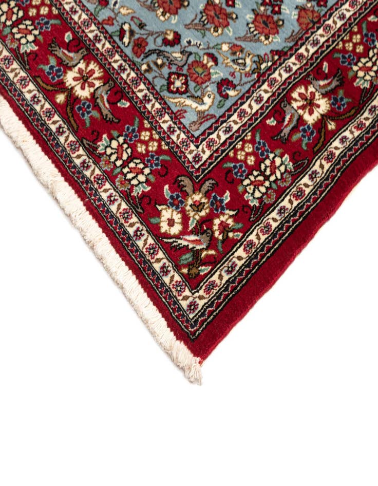 Detail image of  3' 6 x 5' 2  Hand Knotted Qom Persian Rug