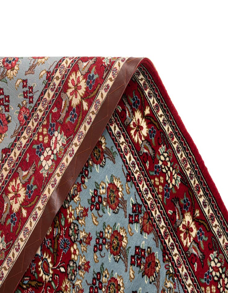 Detail image of  3' 6 x 5' 2  Hand Knotted Qom Persian Rug