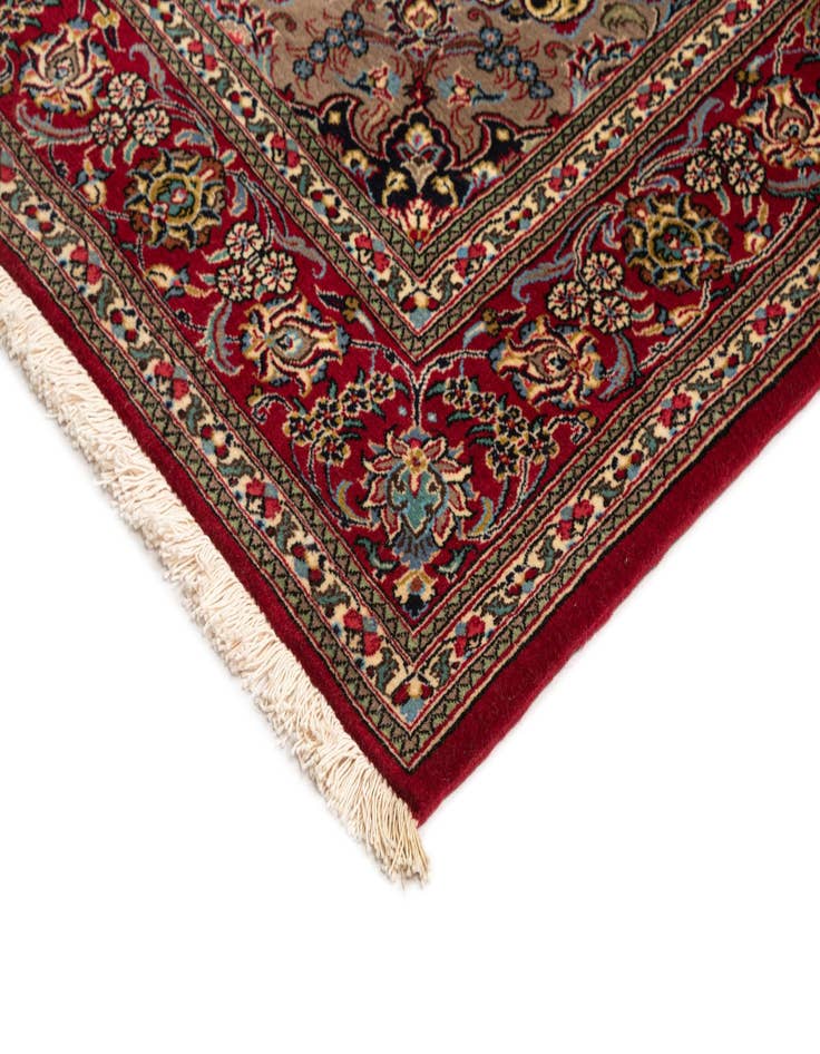 Detail image of  4' 8 x 6' 11  Hand Knotted Qom Persian Rug