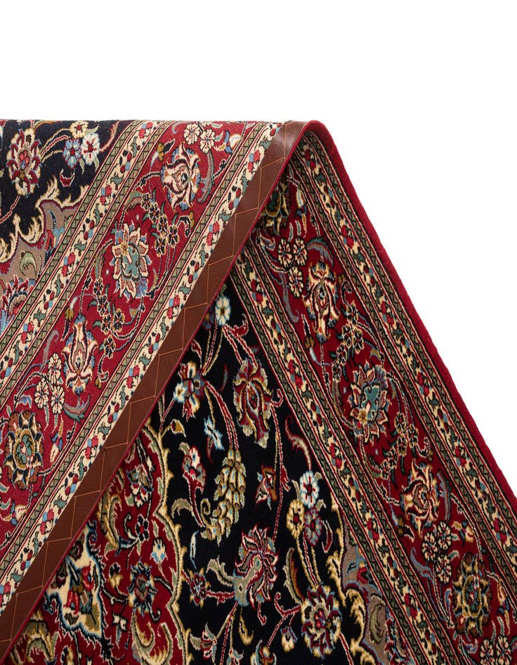 Detail image of  4' 8 x 6' 11  Hand Knotted Qom Persian Rug