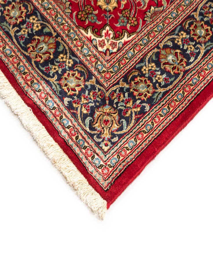 Detail image of  4' 8 x 6' 11  Hand Knotted Qom Persian Rug