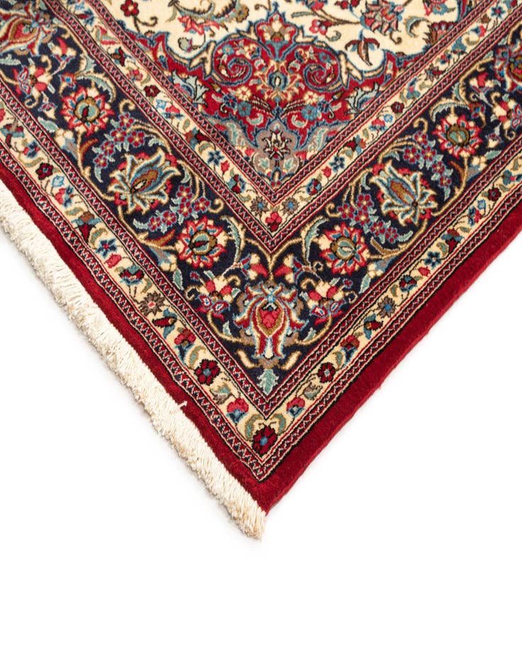 Detail image of  4' 8 x 6' 11  Hand Knotted Qom Persian Rug