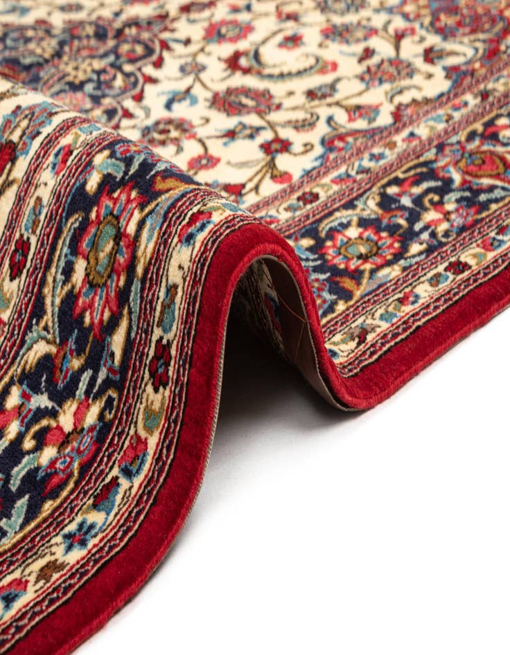 Detail image of  4' 8 x 6' 11  Hand Knotted Qom Persian Rug