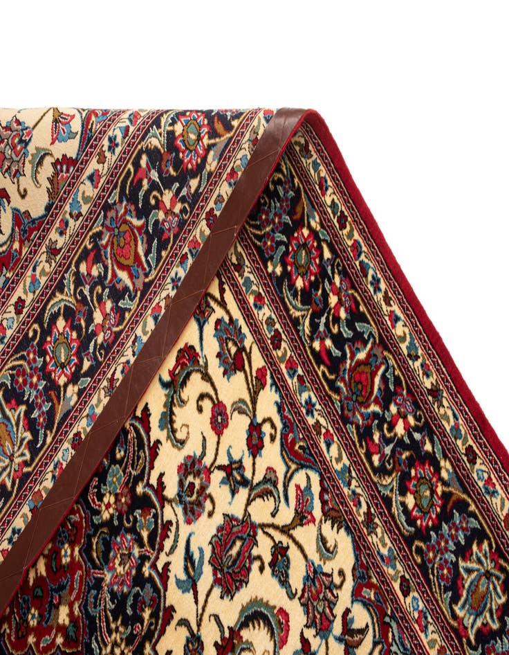 Detail image of  4' 8 x 6' 11  Hand Knotted Qom Persian Rug