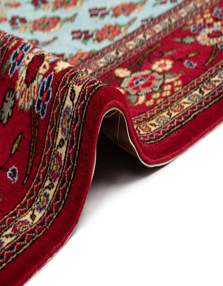 Detail image of  4' 8 x 6' 8  Hand Knotted Qom Persian Rug