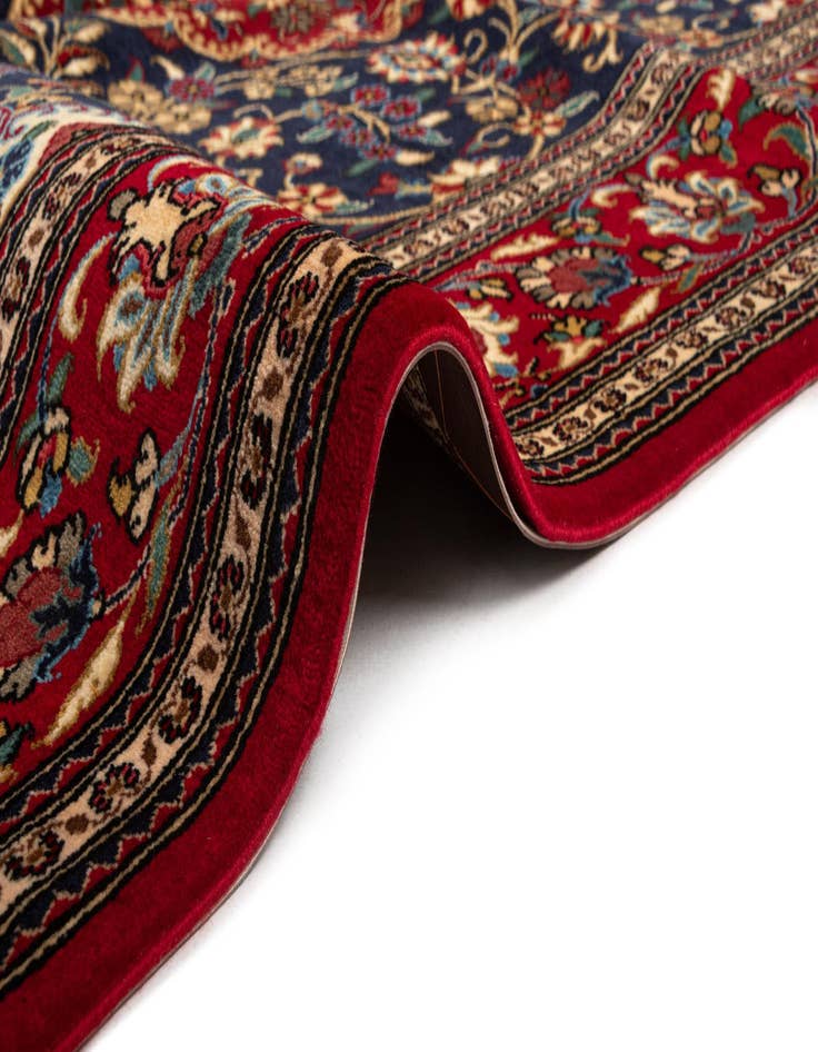 Detail image of  4' 8 x 6' 10  Hand Knotted Qom Persian Rug