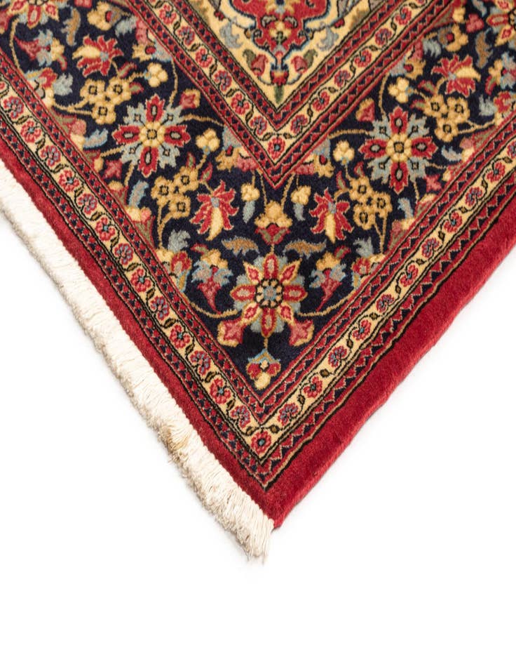 Detail image of  4' 8 x 6' 9  Hand Knotted Qom Persian Rug