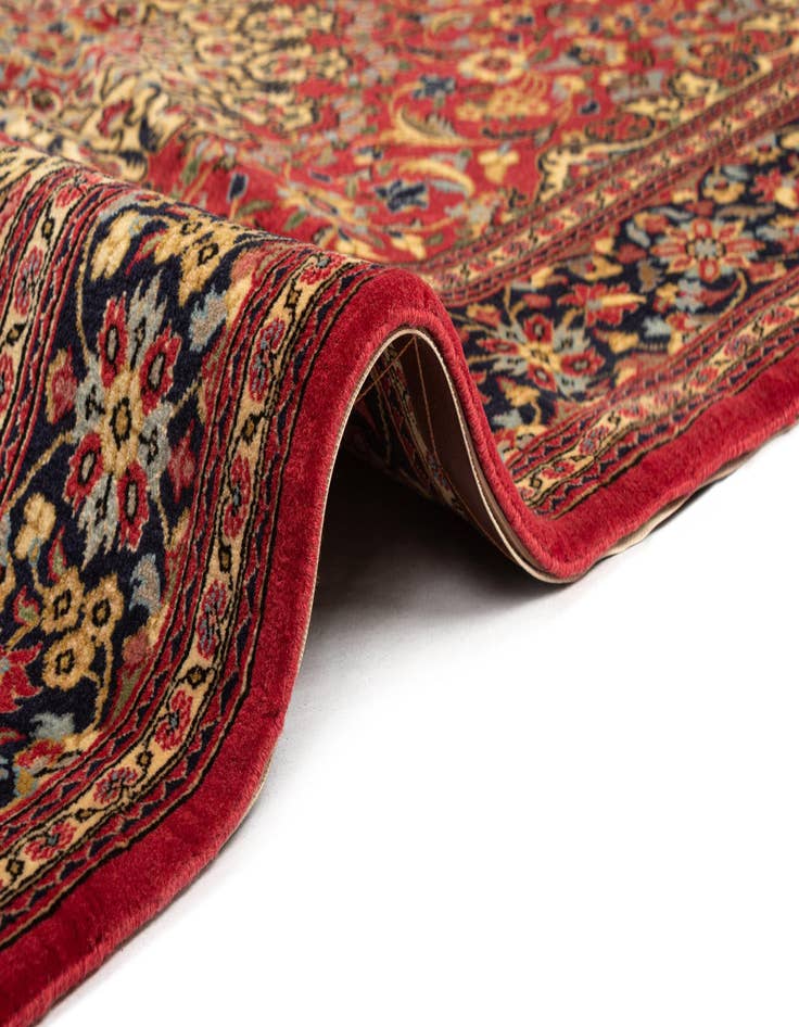 Detail image of  4' 8 x 6' 9  Hand Knotted Qom Persian Rug