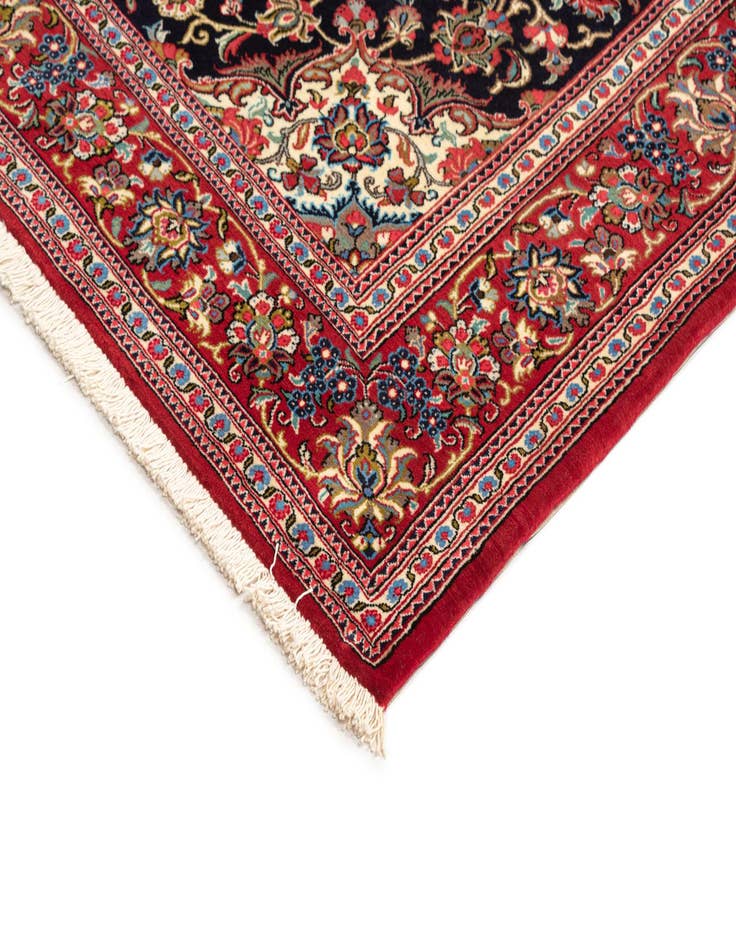 Detail image of  4' 8 x 6' 9  Hand Knotted Qom Persian Rug