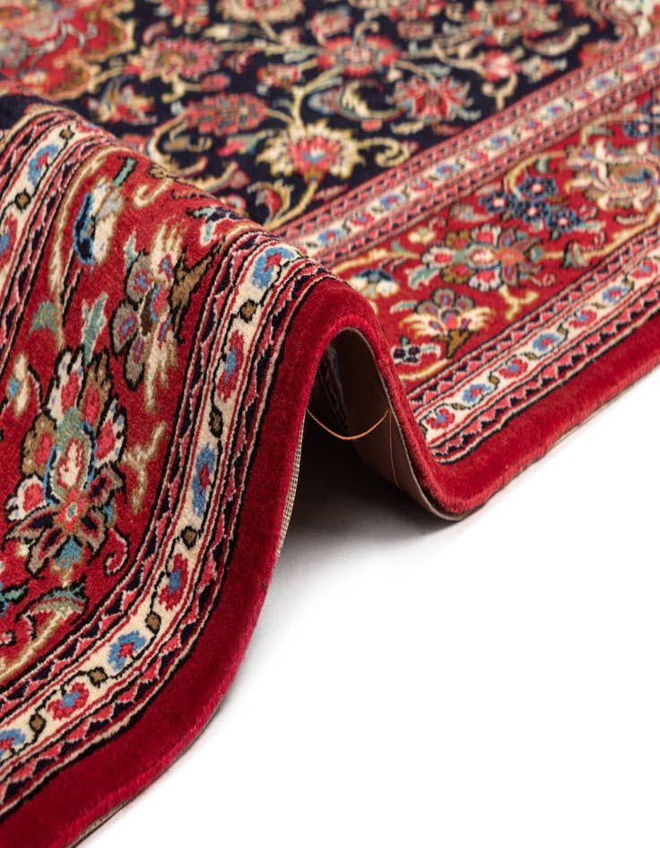 Detail image of  4' 8 x 6' 9  Hand Knotted Qom Persian Rug