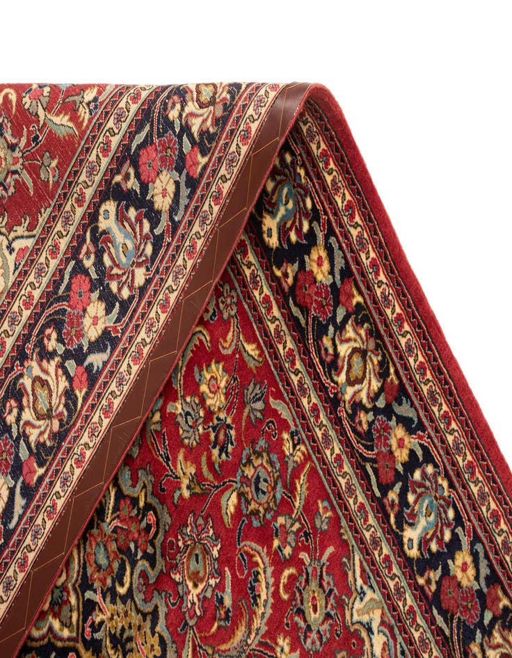 Detail image of  4' 7 x 6' 8  Hand Knotted Qom Persian Rug