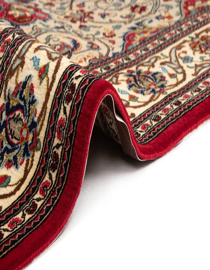 Detail image of  4' 10 x 7' 3  Hand Knotted Qom Persian Rug