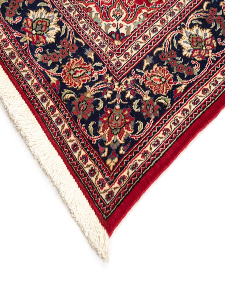 Detail image of  4' 6 x 6' 10  Hand Knotted Qom Persian Rug