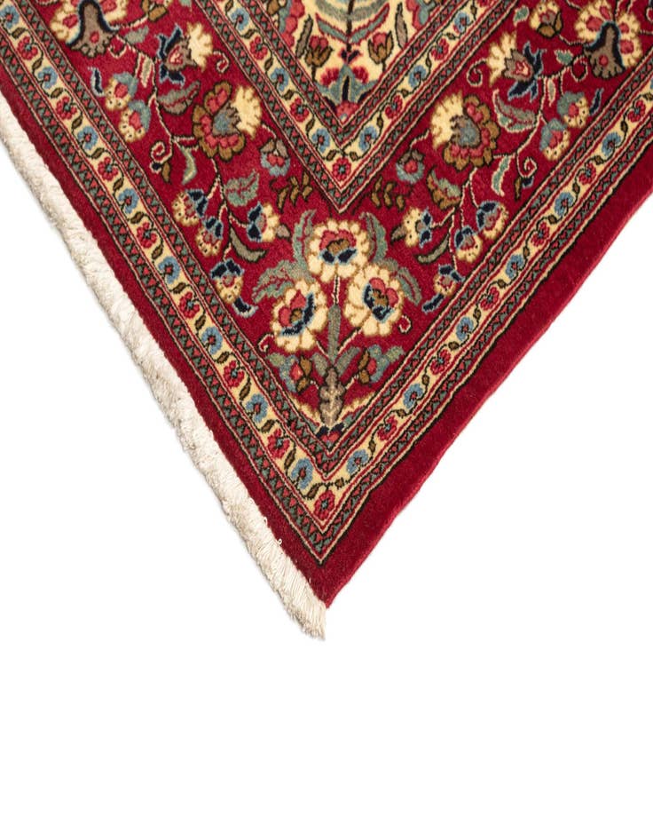 Detail image of  4' 9 x 7' 2  Hand Knotted Qom Persian Rug