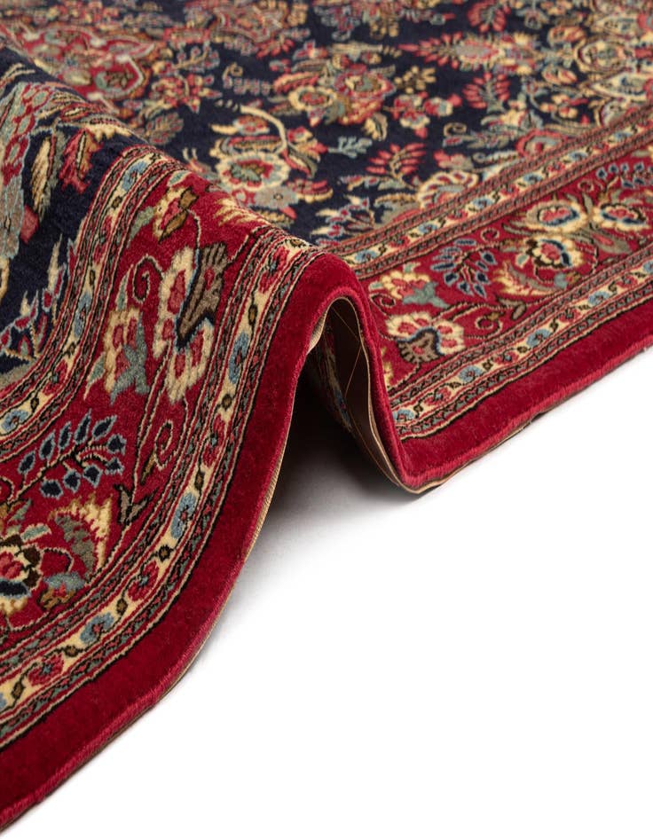 Detail image of  4' 9 x 7' 2  Hand Knotted Qom Persian Rug