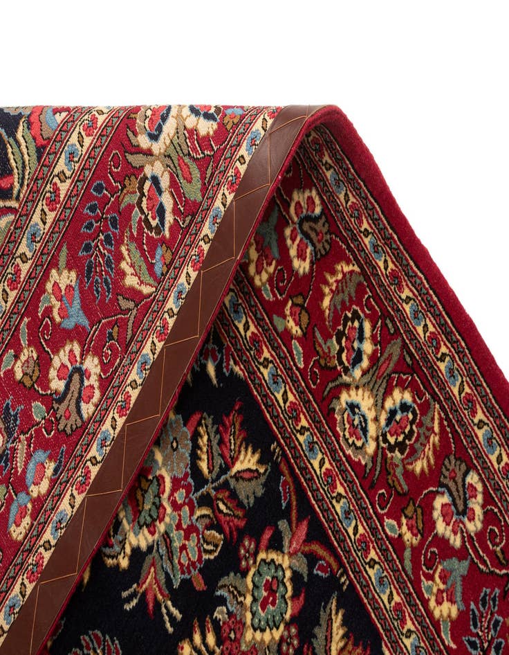 Detail image of  4' 9 x 7' 2  Hand Knotted Qom Persian Rug