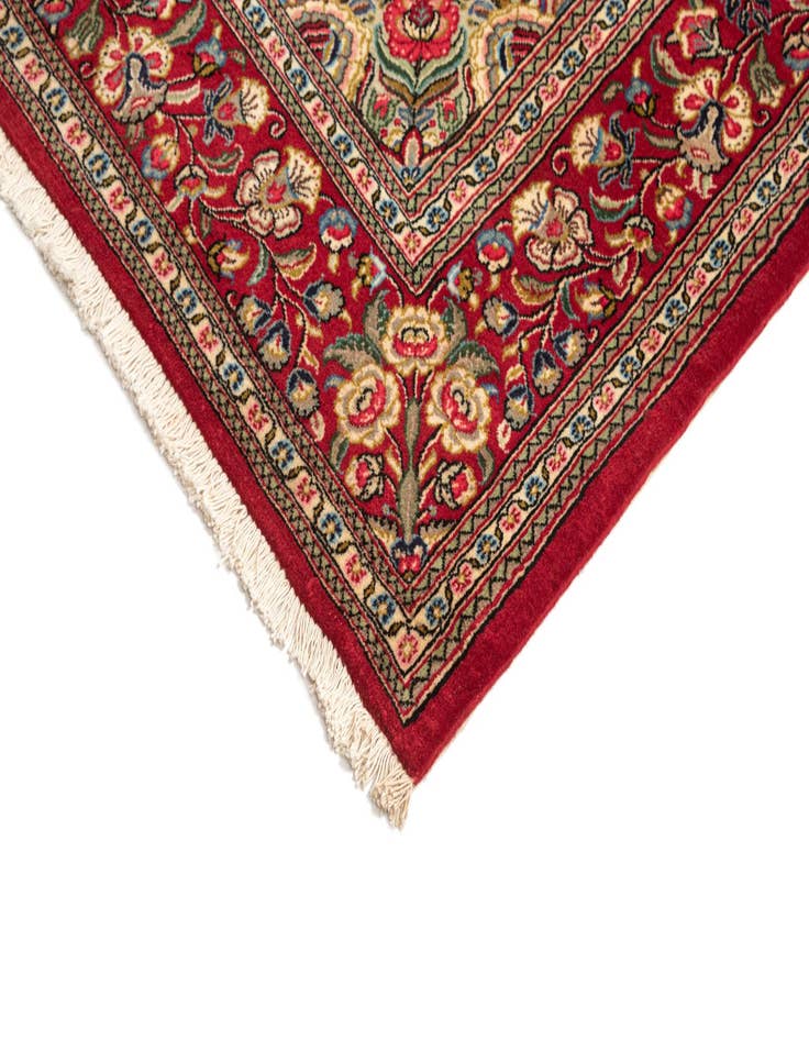 Detail image of  4' 9 x 7' 1  Hand Knotted Qom Persian Rug