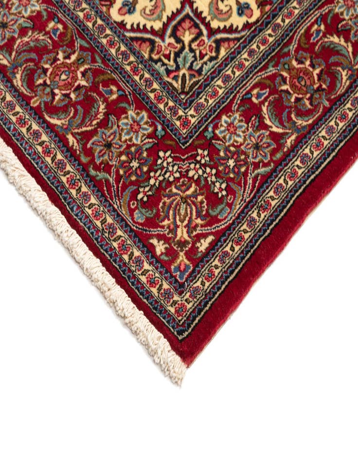 Detail image of  4' 9 x 6' 11  Hand Knotted Qom Persian Rug